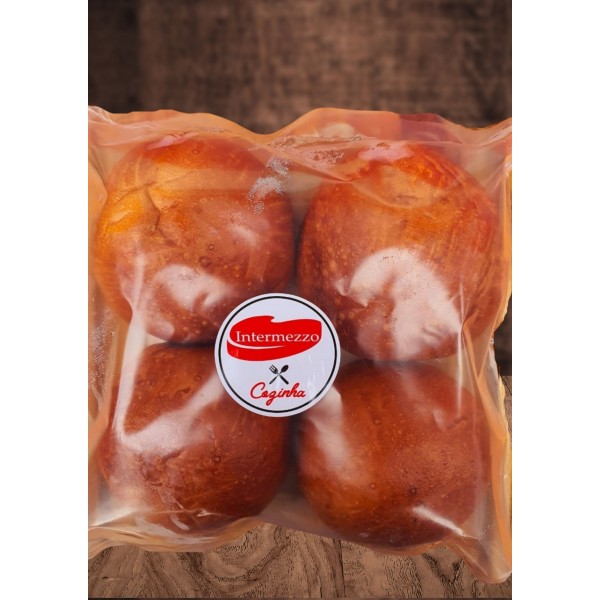 PÃO DE  BRIOCHE - PACOTE COM 4 UNIDADES -  R$ 18,00