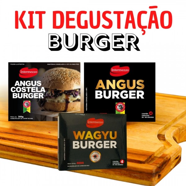 KIT DEGUSTAÇÃO DE BURGER R$ 83,00 - 3 Caixas