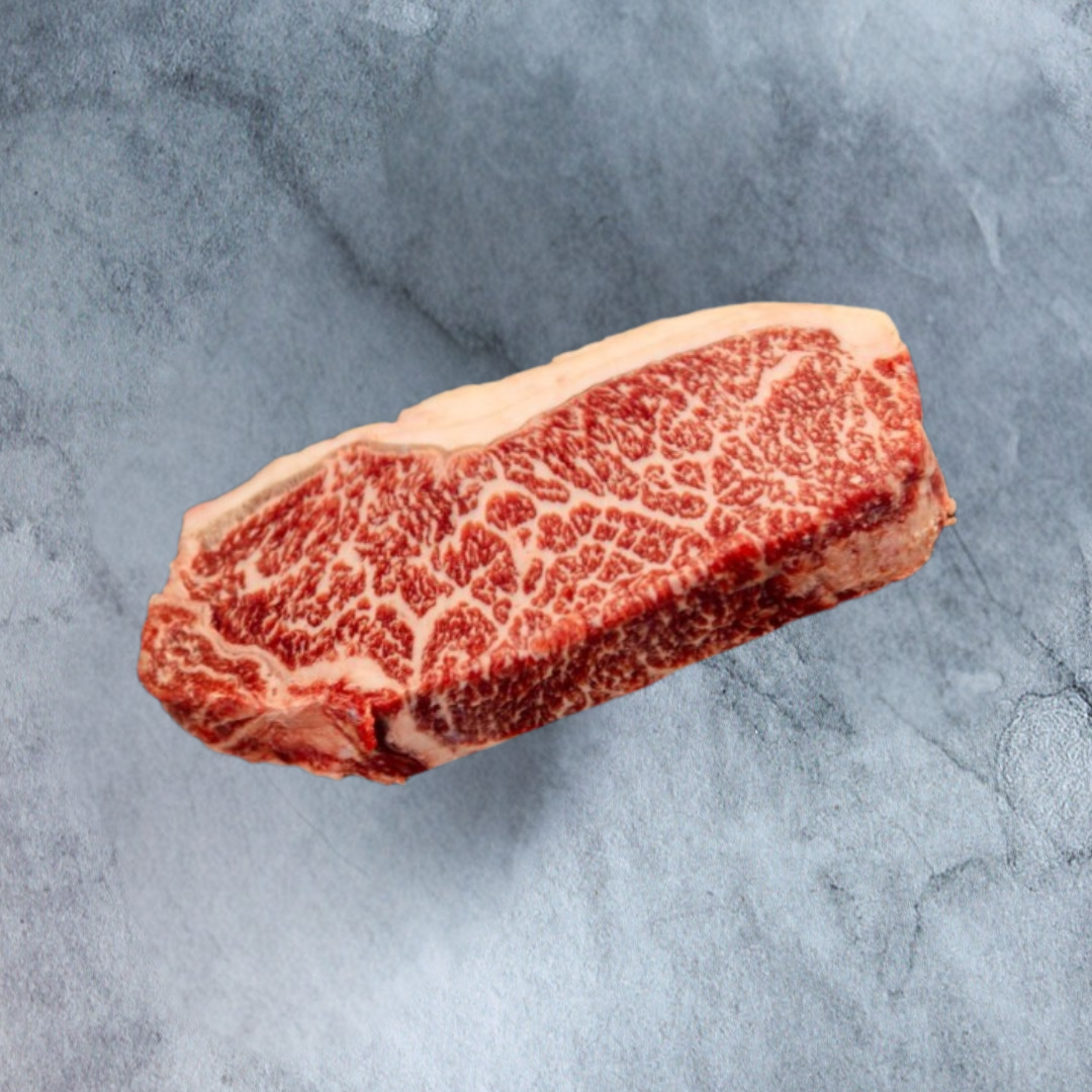 STRIPLOIN WAGYU PURO 56 STRIPLOIN WAGYU 5-6 PURO (DE 310G ATÉ 410G) - Imagem 1
