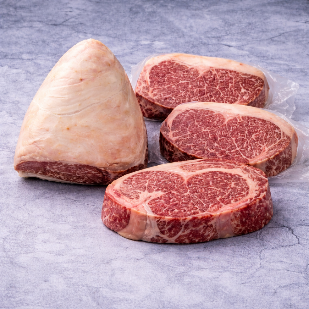 kitwagyupuroselecao KIT SELEÇÃO WAGYU PURO (DE 2,4 ATÉ 2,9 KG) - 4 CORTES - Imagem 1